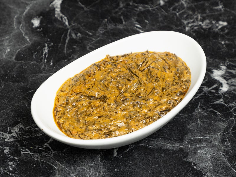 Okasi Leaves in Peanut Butter Stew (Fumbwa)